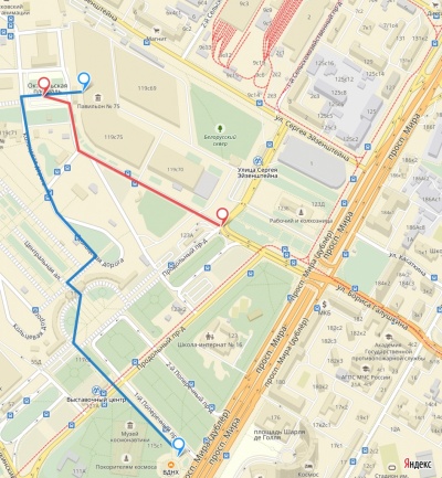 Схема расположения Павильона № 75 Схема расположения Павильона № 75